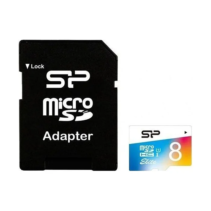 Silicon Power 8GB micro SDHC Class 10 UHS-I SP008GBSTHBU1V20SP