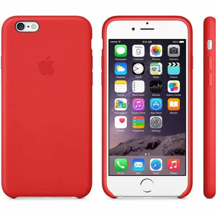 Viedtālruņu aksesuāri iPhone 6s Silicone Case RED