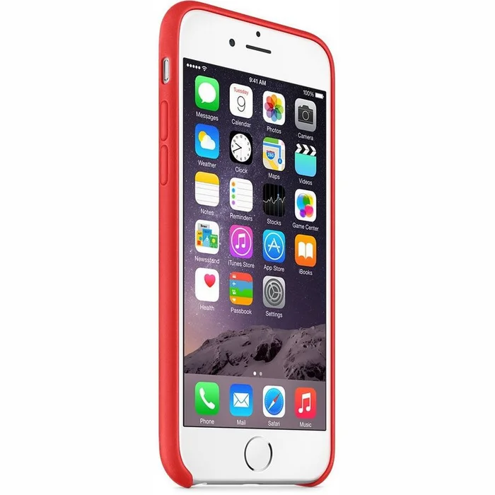 Viedtālruņu aksesuāri iPhone 6s Plus Leather Case RED