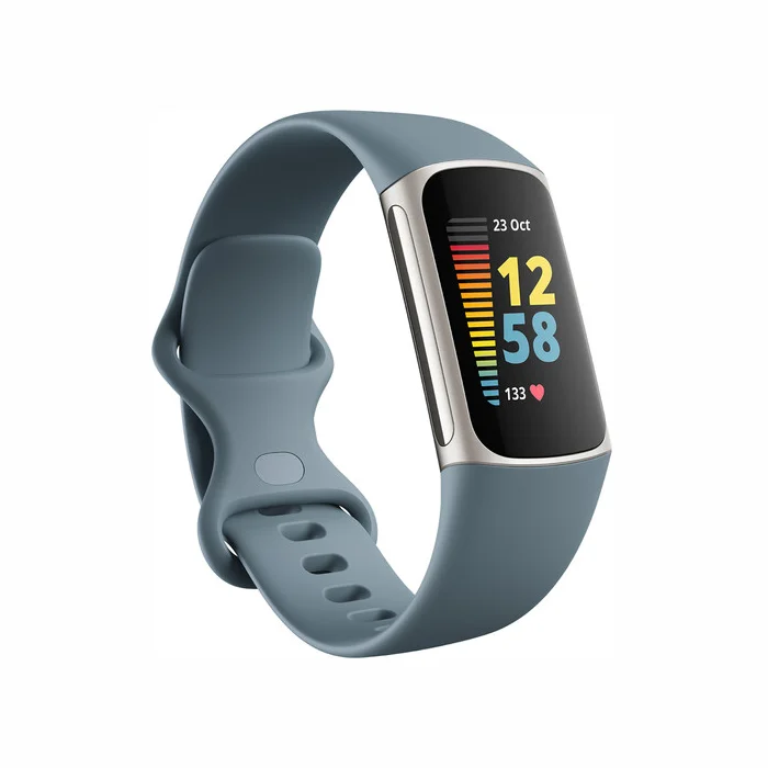 Fitnesa aproce Fitbit Charge 5 Steel Blue / Platinum Stainless Steel [Mazlietots]
