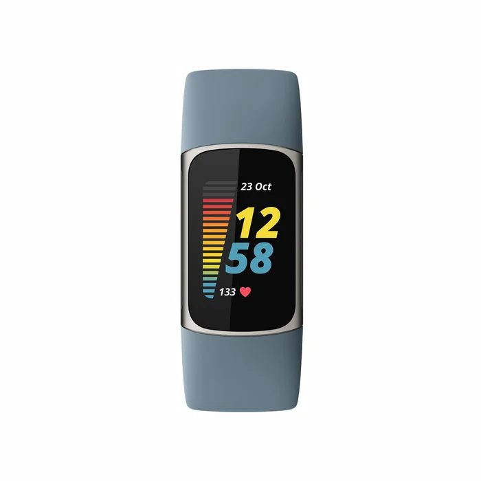 Fitnesa aproce Fitbit Charge 5 Steel Blue / Platinum Stainless Steel [Mazlietots]