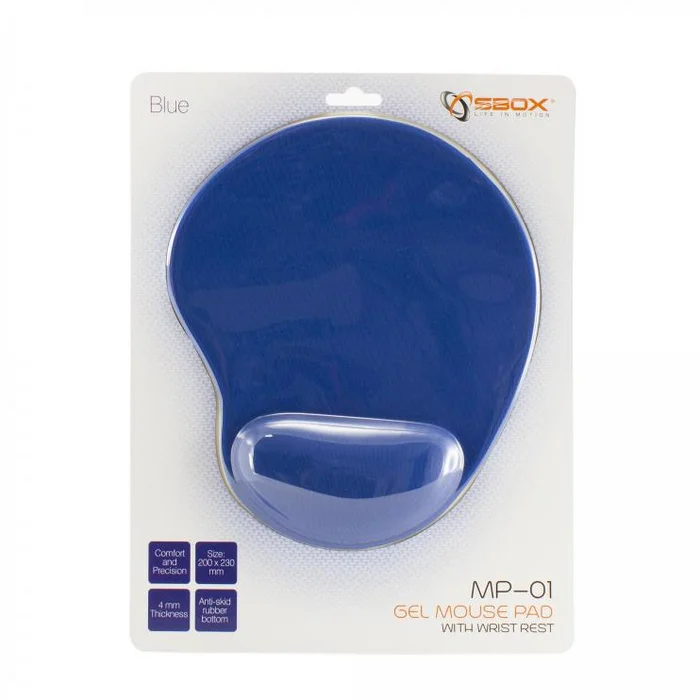 Datorpeles paliktnis Sbox Gel Mouse Pad MP-01 Ergo Blue