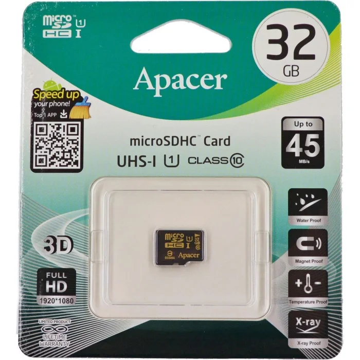 Apacer microSDHC 32GB Class10 AP32GMCSH10U1-RA