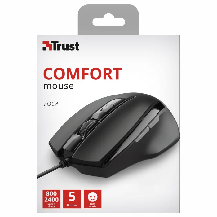Datorpele Trust Voca Comfort Mouse Black