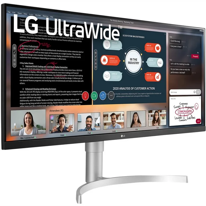 Monitors LG 34WN650-W.AEU 34"