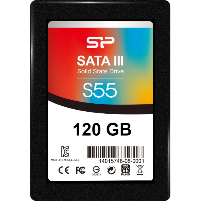 Iekšējais cietais disks Silicon Power Slim S55 SSD 120 GB
