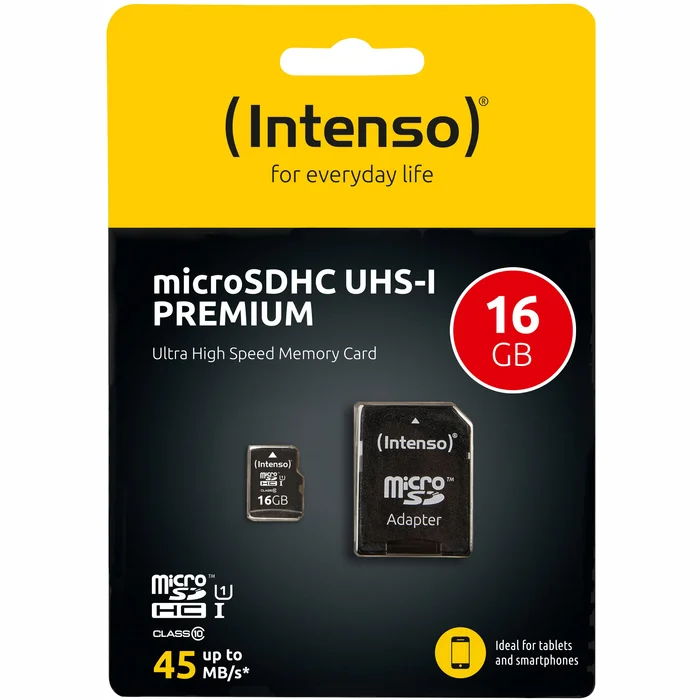 Intenso microSD Card UHS-I Premium Class 10 16GB