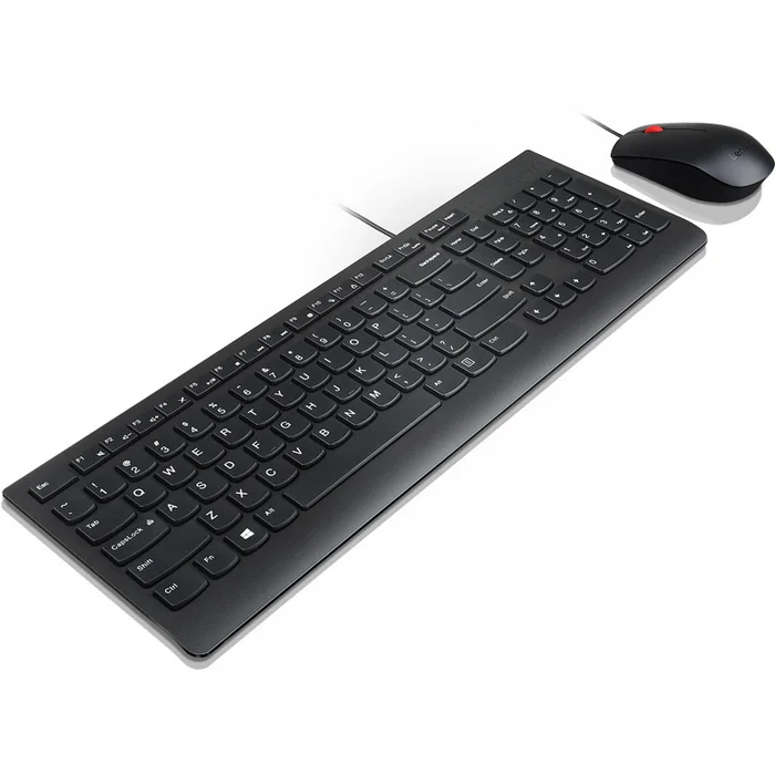 Klaviatūra Lenovo Essential Wired Keyboard And Mouse Combo ENG/​RUS Black [Mazlietots]