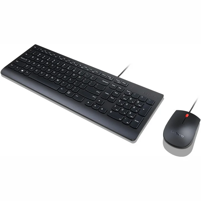 Klaviatūra Lenovo Essential Wired Keyboard And Mouse Combo ENG/​RUS Black