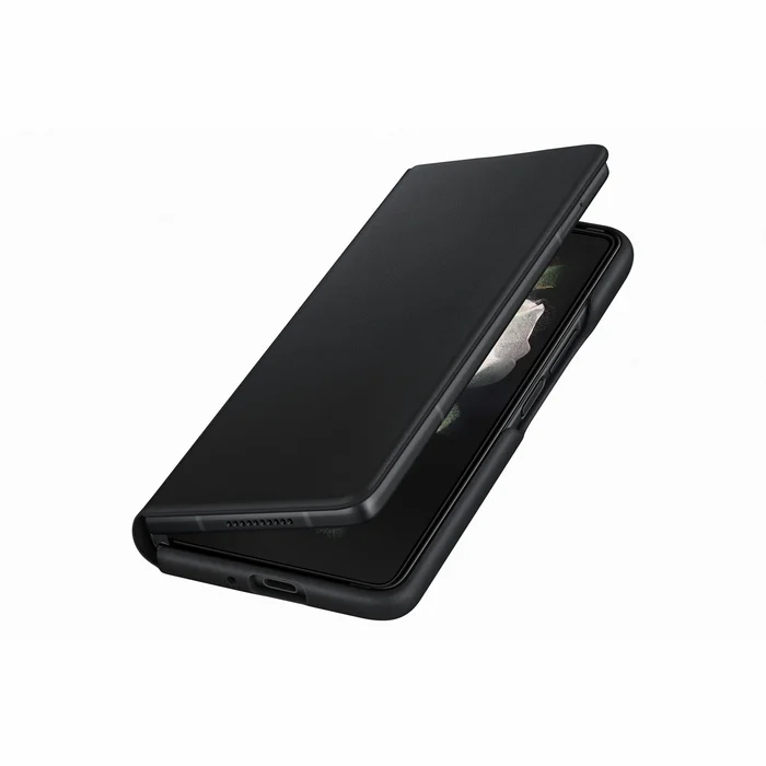 Samsung Galaxy Fold3 Leather Flip Cover Black