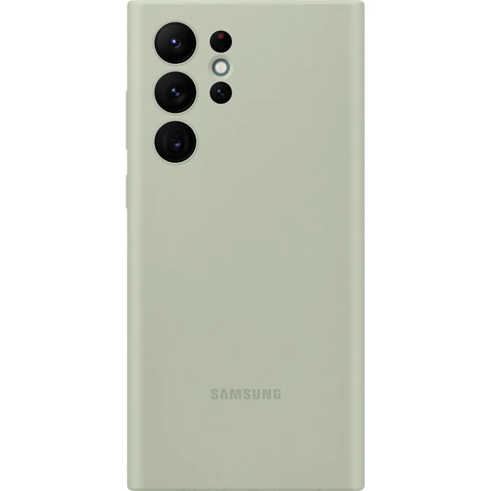 Samsung Galaxy S22 Ultra Silicone Cover Olive Green