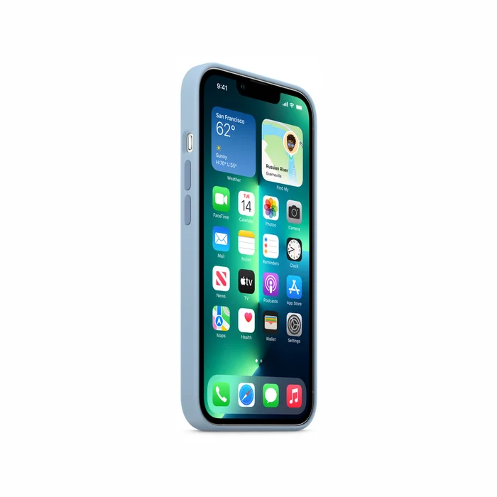 Telefona vāciņi un maciņi Apple iPhone 13 Pro Silicone Case with MagSafe Blue Fog