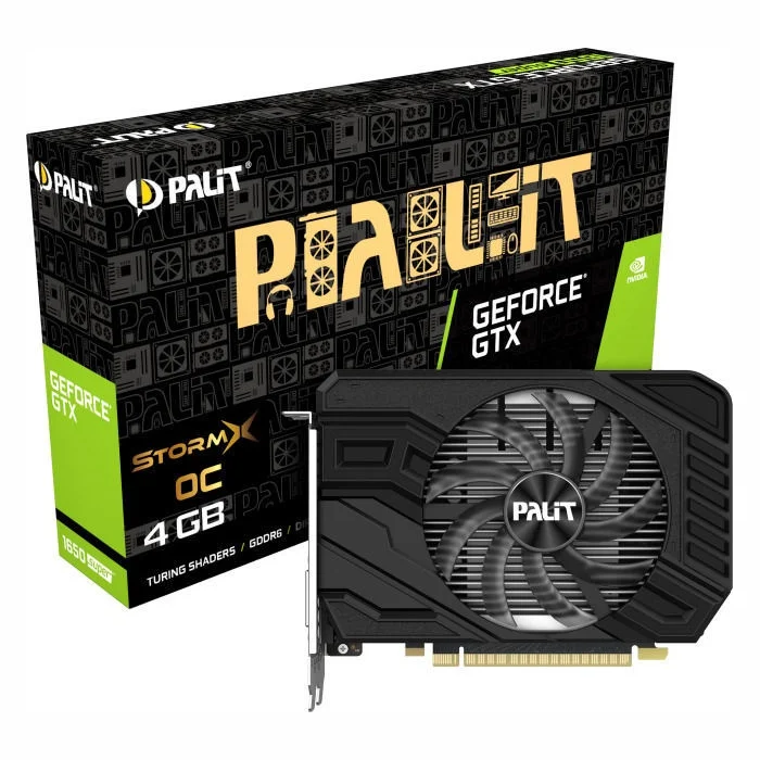 Videokarte Palit GeForce GTX 1650 Super StormX OC 4GB GDDR6 PCIE NE6165SS18G1-166F