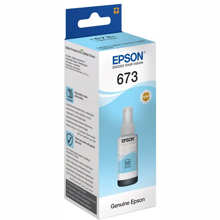 Epson T6735 Light Cyan ink bottle 70ml C13T67354A