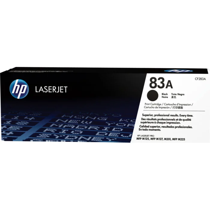 HP 83A Black Original LaserJet Toner Cartridge CF283A