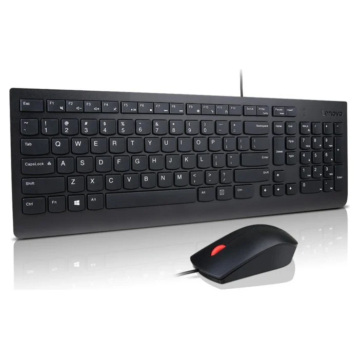 Klaviatūra Lenovo Essential Wired Keyboard And Mouse Combo ENG/​RUS Black