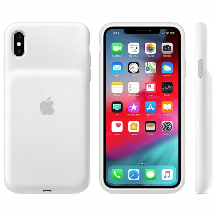 iPhone XS Max Smart Battery Case - White