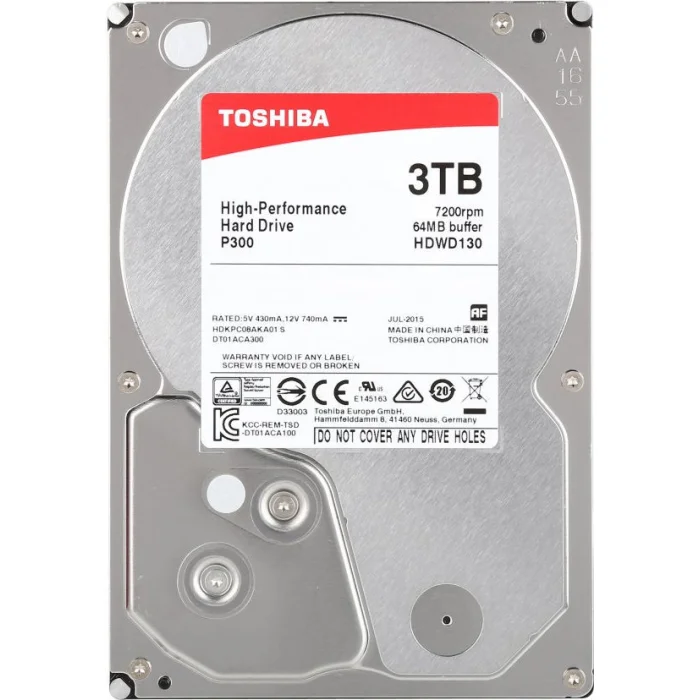 Iekšējais cietais disks Toshiba P300 HDD 3 TB