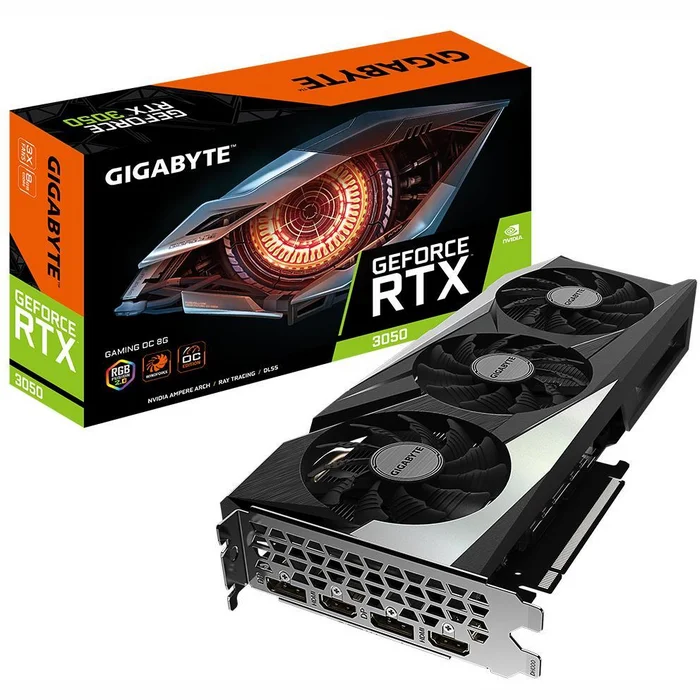 Videokarte Gigabyte GeForce RTX 3050 Gaming OC 8GB