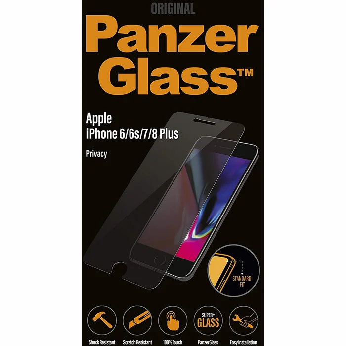 Aizsargstikli PanzerGlass Privacy P2629 Screen Protector Apple iPhone 6/6s/7/8 Plus