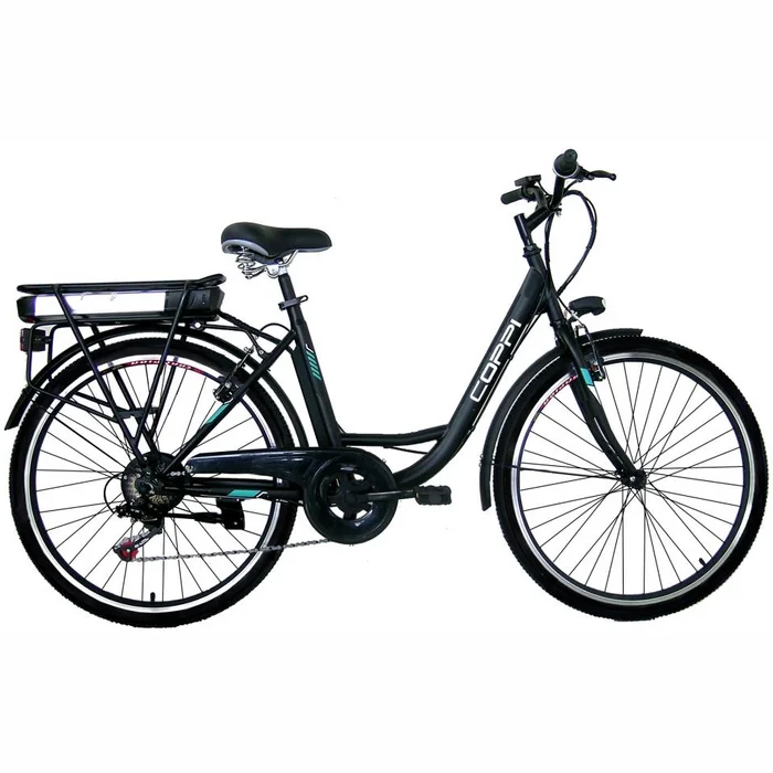 Elektriskais velosipēds Coppi CEHL26206 Black 26"