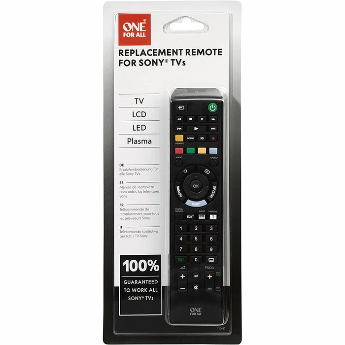 Televizora pults One For All Sony TV Replacement Remote (URC1912)