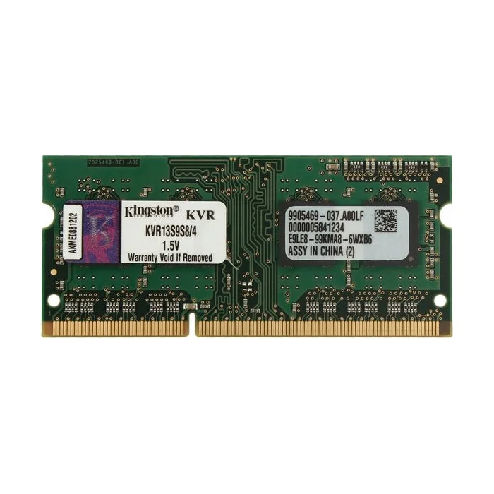 Operatīvā atmiņa (RAM) KINGSTON SODIMM 4GB 1333MHz DDR3 KVR13S9S8/4