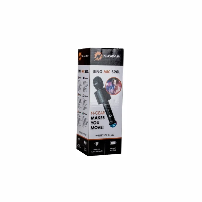Mikrofons N-Gear Sing Mic S20L Black