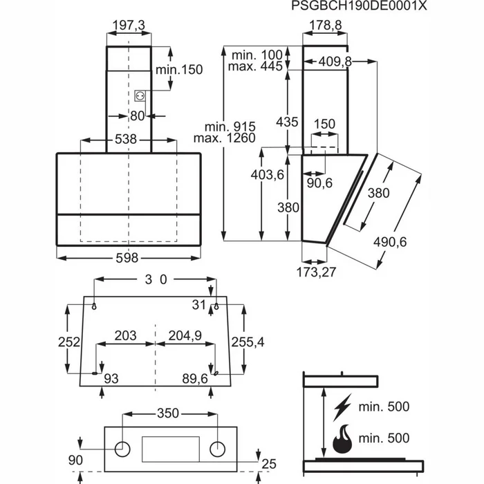 Tvaika nosūcējs Electrolux LFV416K ar Hob2Hood [Mazlietots]