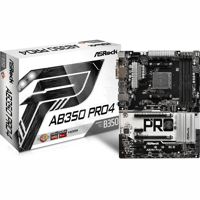 Mātesplates ASRock AB350PRO4