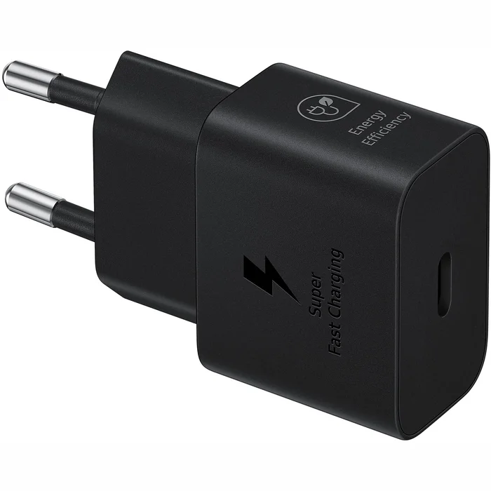 Lādētāji, kabeļi un adapteri Samsung 25W Power Adapter Type-C (w/o cable) Black