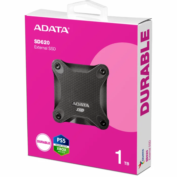 Ārējais cietais disks Adata SD620 1TB Black