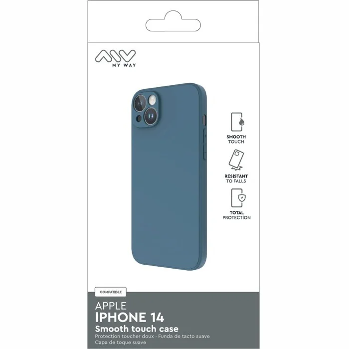 Apple iPhone 14 Smoothie TPU Cover By My Way Blue