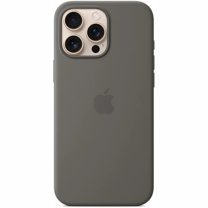 Apple iPhone 16 Pro Max Silicone Case with MagSafe - Stone Gray