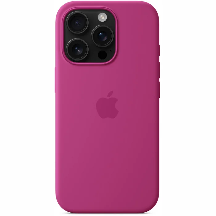 Apple iPhone 16 Pro Silicone Case with MagSafe - Fuchsia