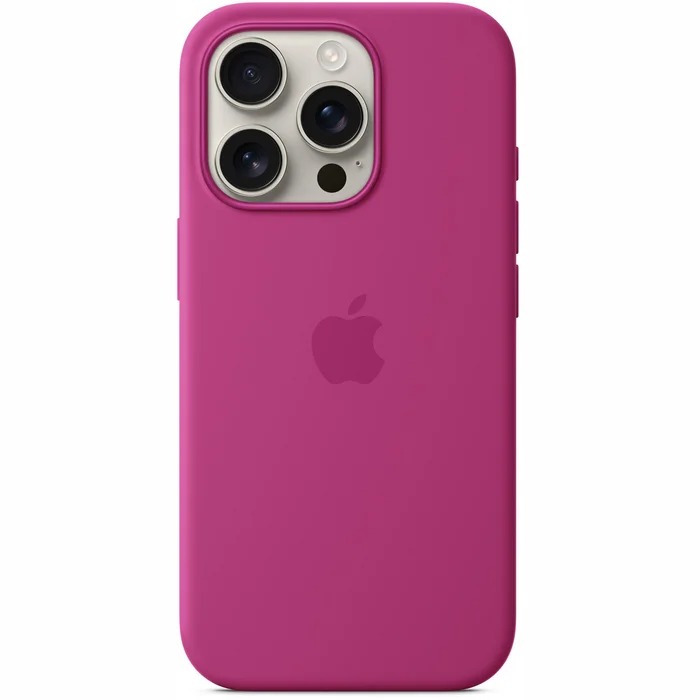 Apple iPhone 16 Pro Silicone Case with MagSafe - Fuchsia