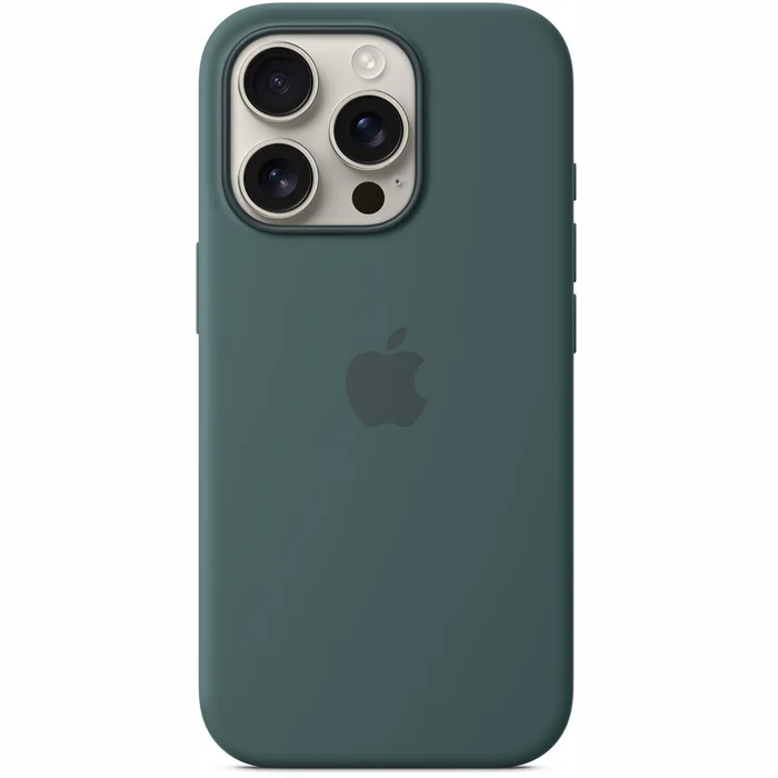 Apple iPhone 16 Pro Silicone Case with MagSafe - Lake Green