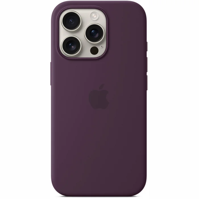 Apple iPhone 16 Pro Silicone Case with MagSafe - Plum