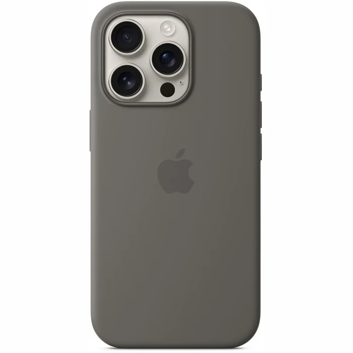 Apple iPhone 16 Pro Silicone Case with MagSafe - Stone Gray