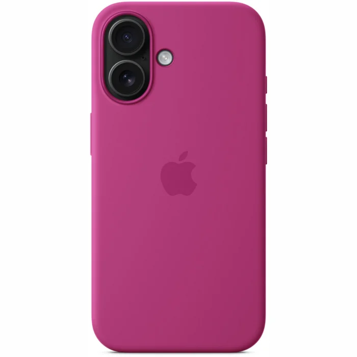 Apple iPhone 16 Silicone Case with MagSafe - Fuchsia