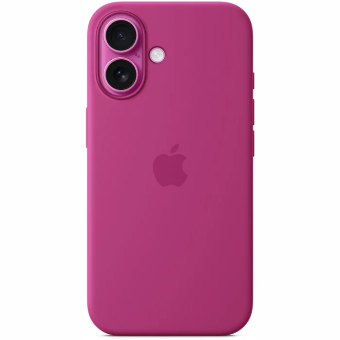 Apple iPhone 16 Silicone Case with MagSafe - Fuchsia