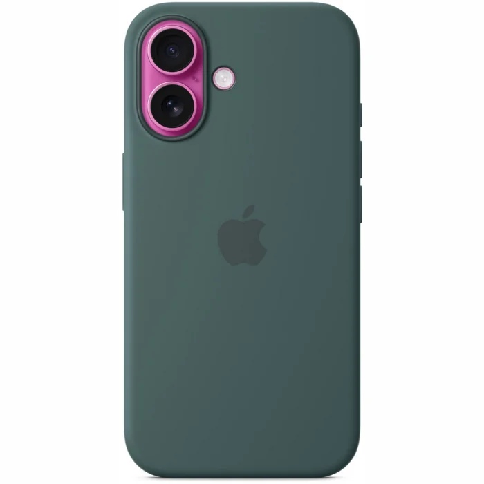 Apple iPhone 16 Silicone Case with MagSafe - Lake Green