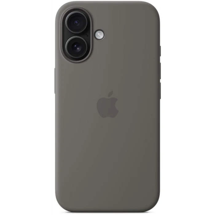 Apple iPhone 16 Silicone Case with MagSafe - Stone Gray