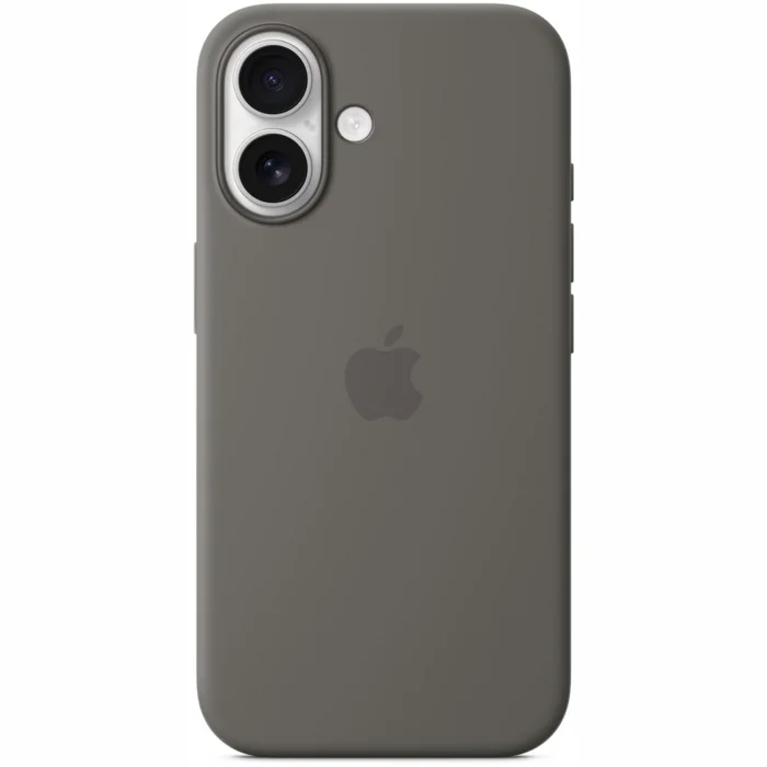 Apple iPhone 16 Silicone Case with MagSafe - Stone Gray