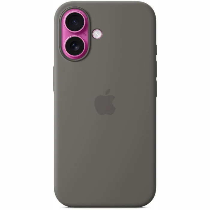 Apple iPhone 16 Silicone Case with MagSafe - Stone Gray