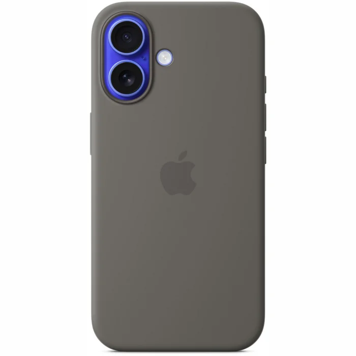 Apple iPhone 16 Silicone Case with MagSafe - Stone Gray