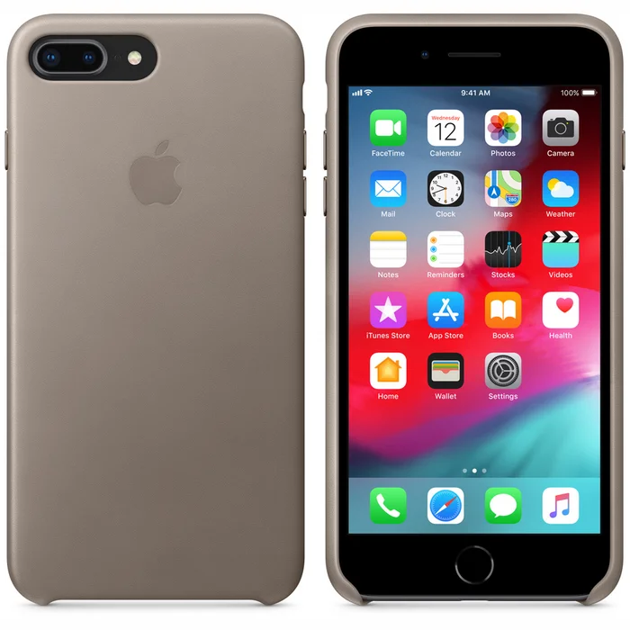 Telefona vāciņi un maciņi Apple IPhone 8/7 Plus Leather Case - Taupe