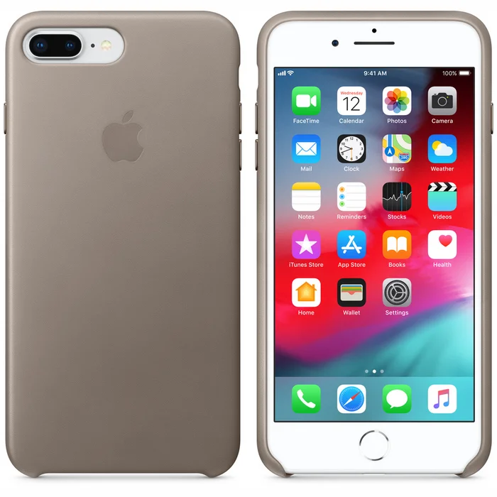 Telefona vāciņi un maciņi Apple IPhone 8/7 Plus Leather Case - Taupe