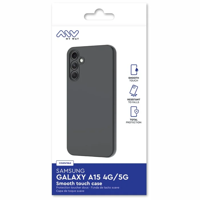Samsung Galaxy A15 4G/A15 5G Smoothie TPU Cover By My Way Black