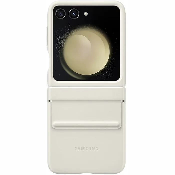 Telefona vāciņi un maciņi Samsung Galaxy Flip 5 Flap ECO-Leather Case Cream